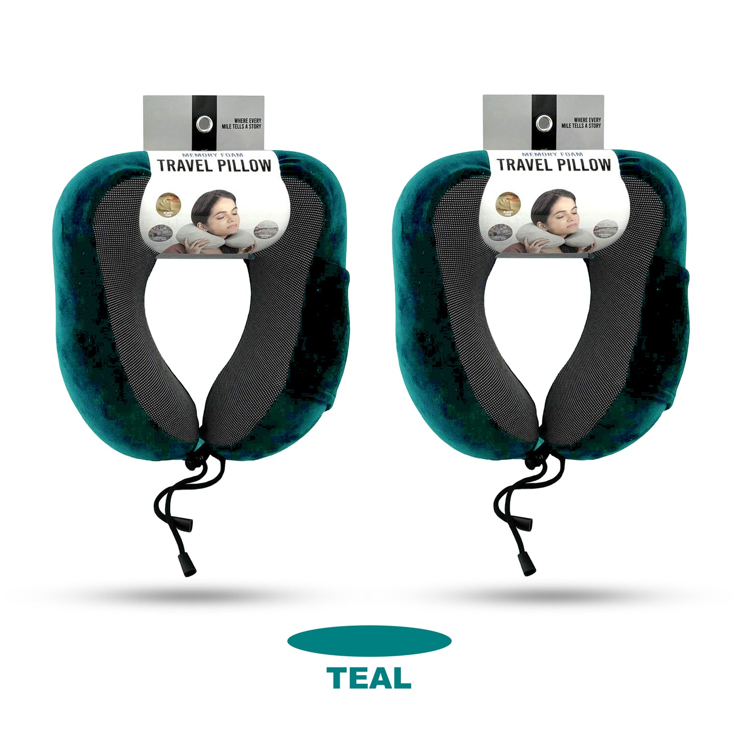 CASE OF 24: LELUXE HOME High Neck Travel Pillow