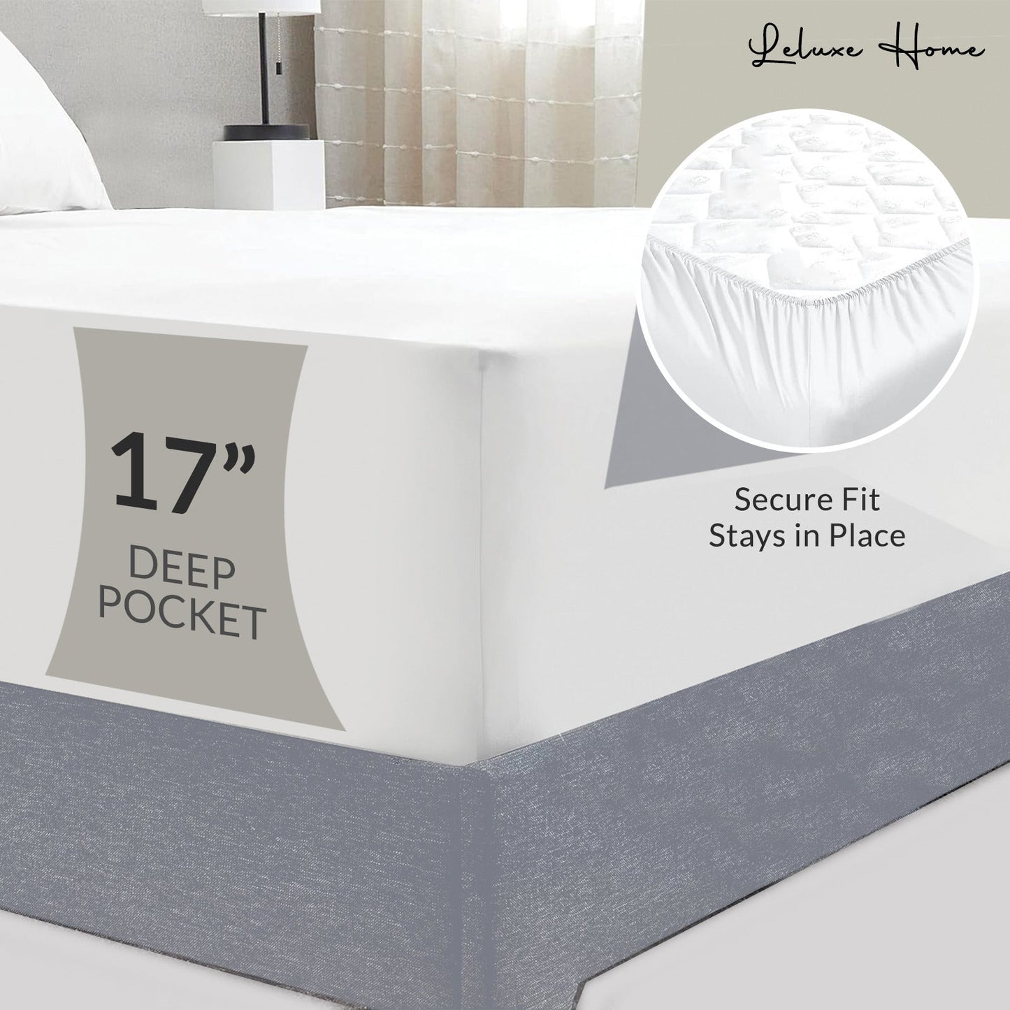 The Luxe 4 Piece Microfiber Bed Sheet Set