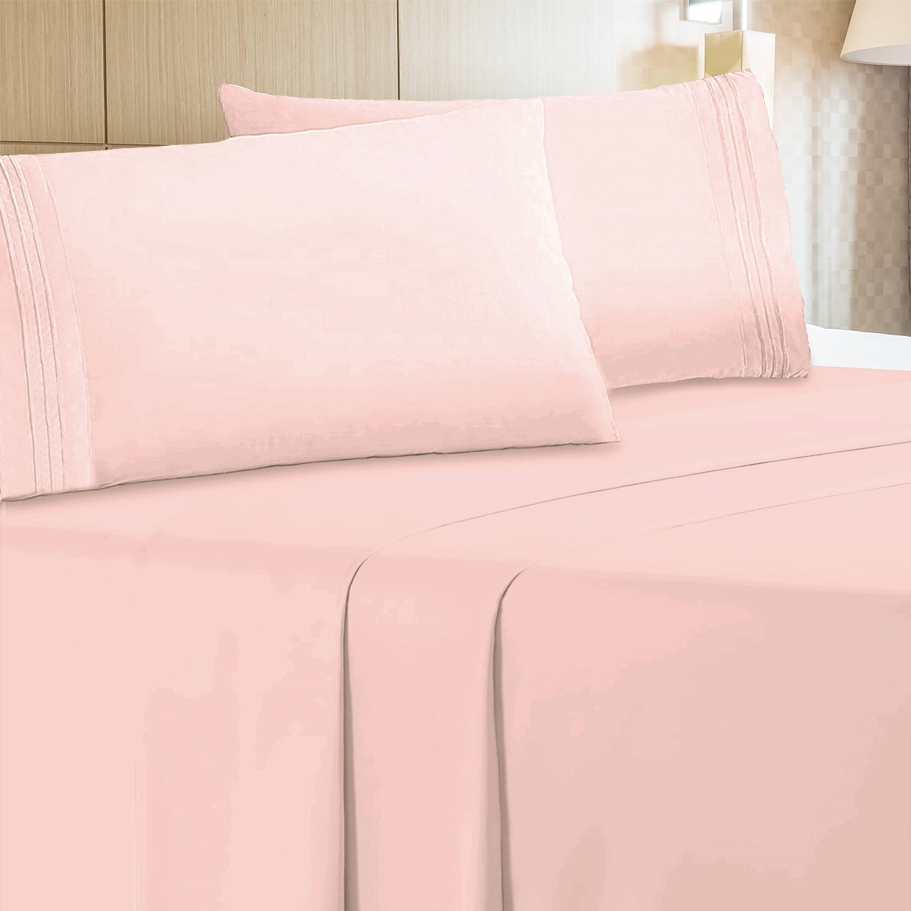 The Luxe 4 Piece Microfiber Bed Sheet Set